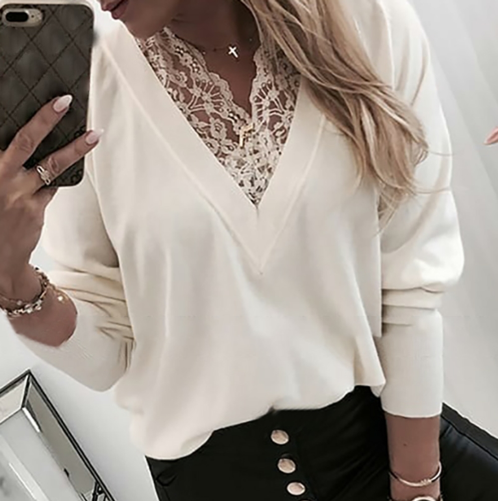 Lace sweatshirt
